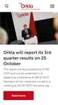 Mobile Screenshot of orkla.com